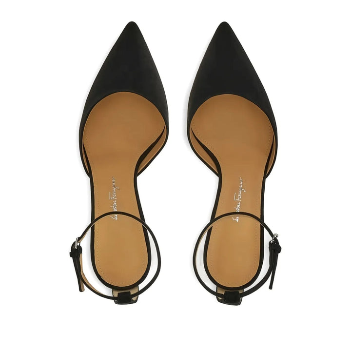 Ferragamo 80Mm Leather Pumps