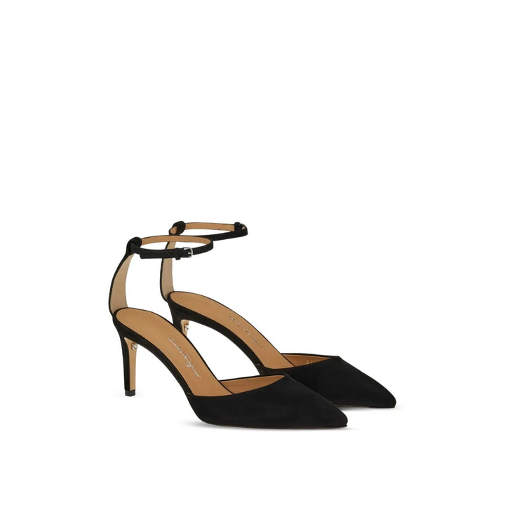 Ferragamo 80Mm Leather Pumps