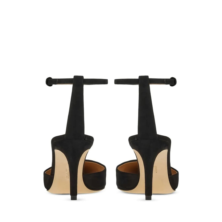 Ferragamo 80Mm Leather Pumps