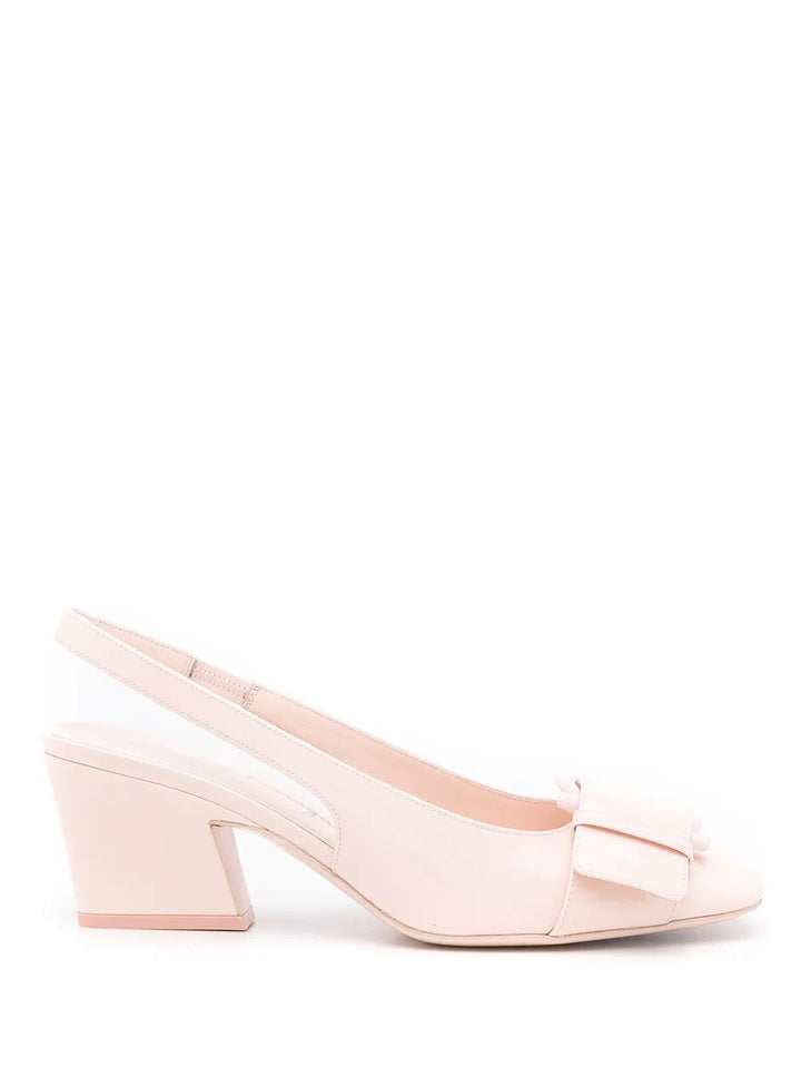 Ferragamo Bow-Detail Leather Pumps