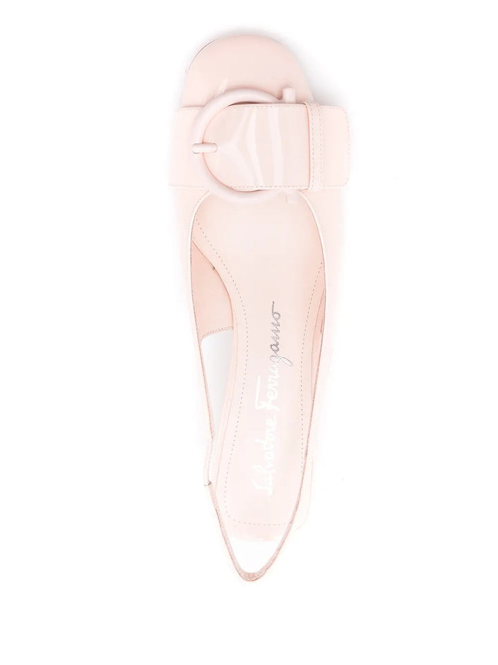 Ferragamo Bow-Detail Leather Pumps