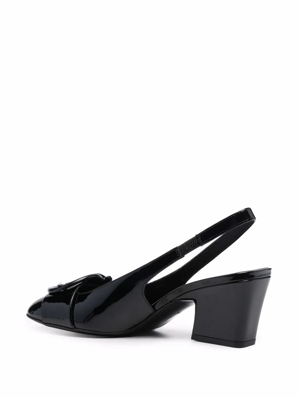 Ferragamo Briget 55 Patent Leather Slingback Pumps