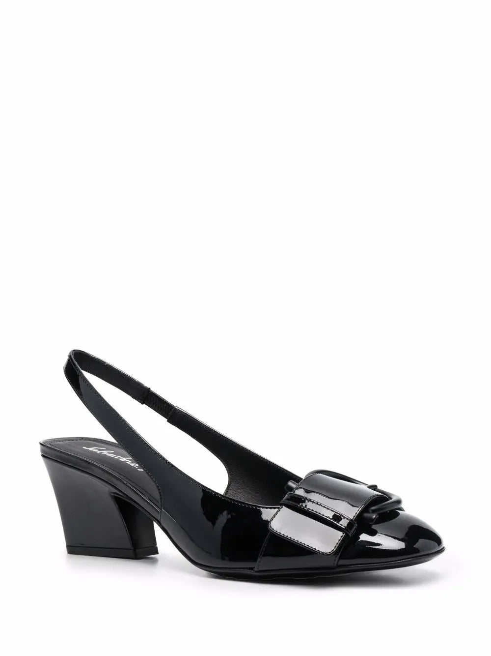 Ferragamo Briget 55 Patent Leather Slingback Pumps