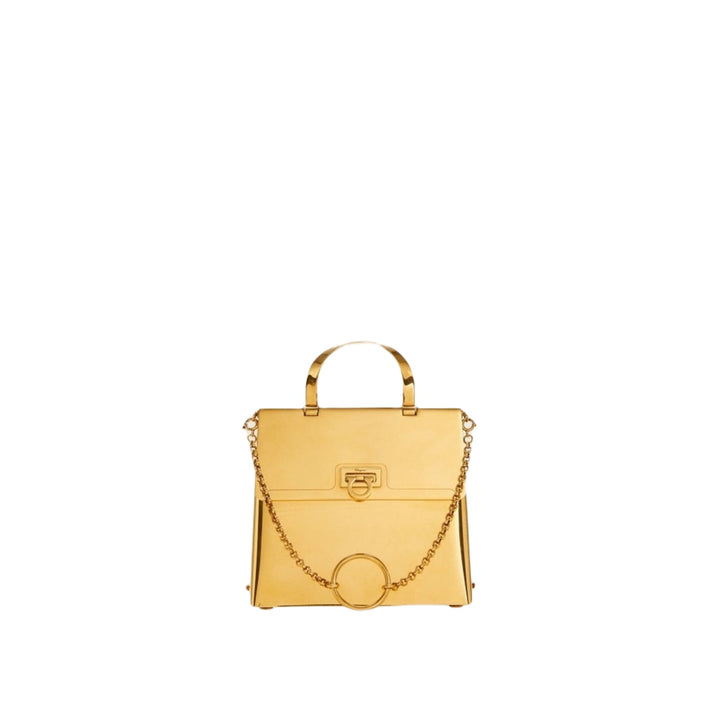 Ferragamo Trifolio Small Handbag Gold