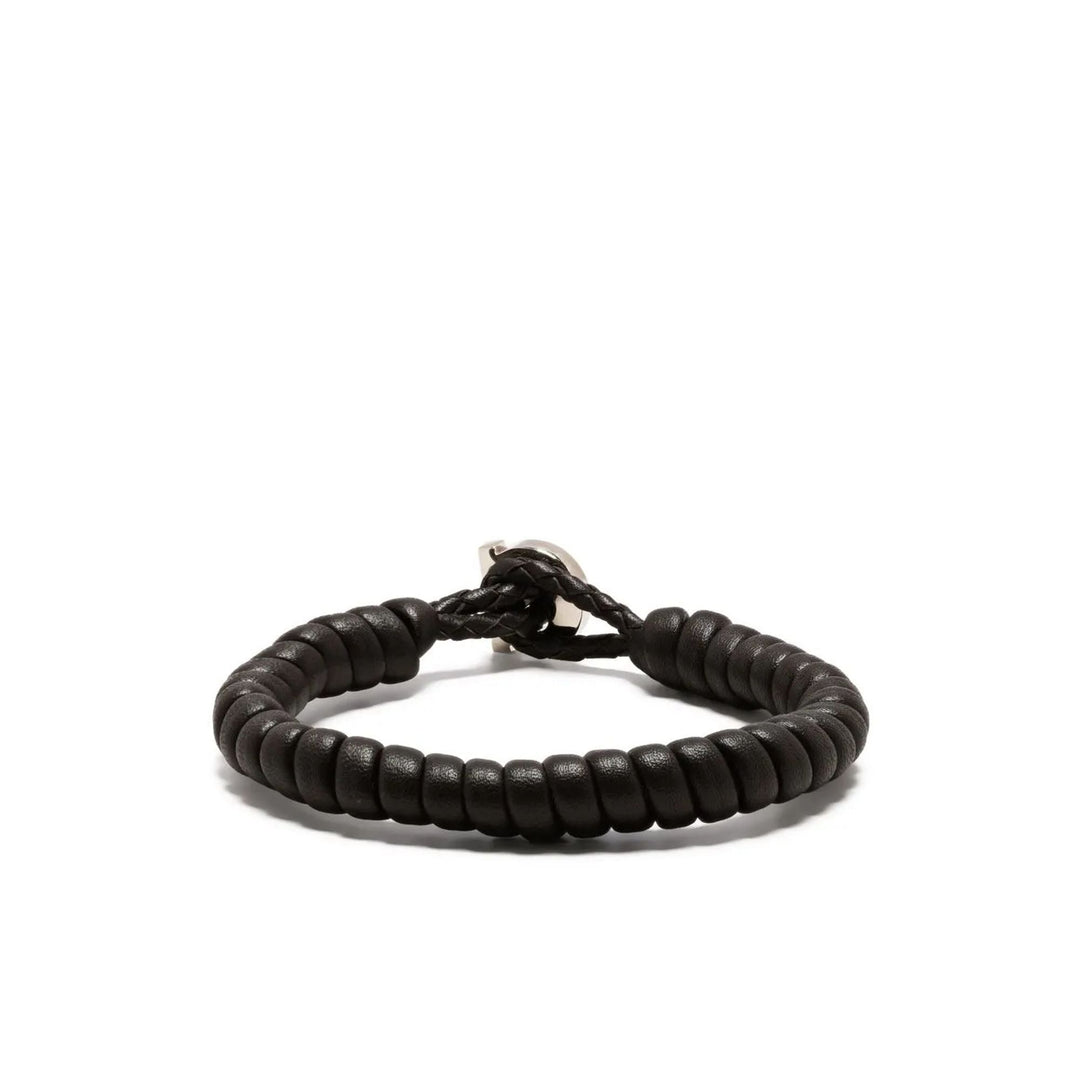 Ferragamo Gancini Wrapped Leather Bracelet