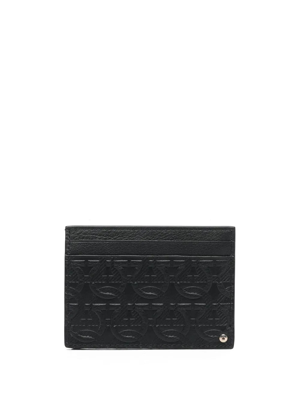Ferragamo Logo-Debossed Leather Cardholder