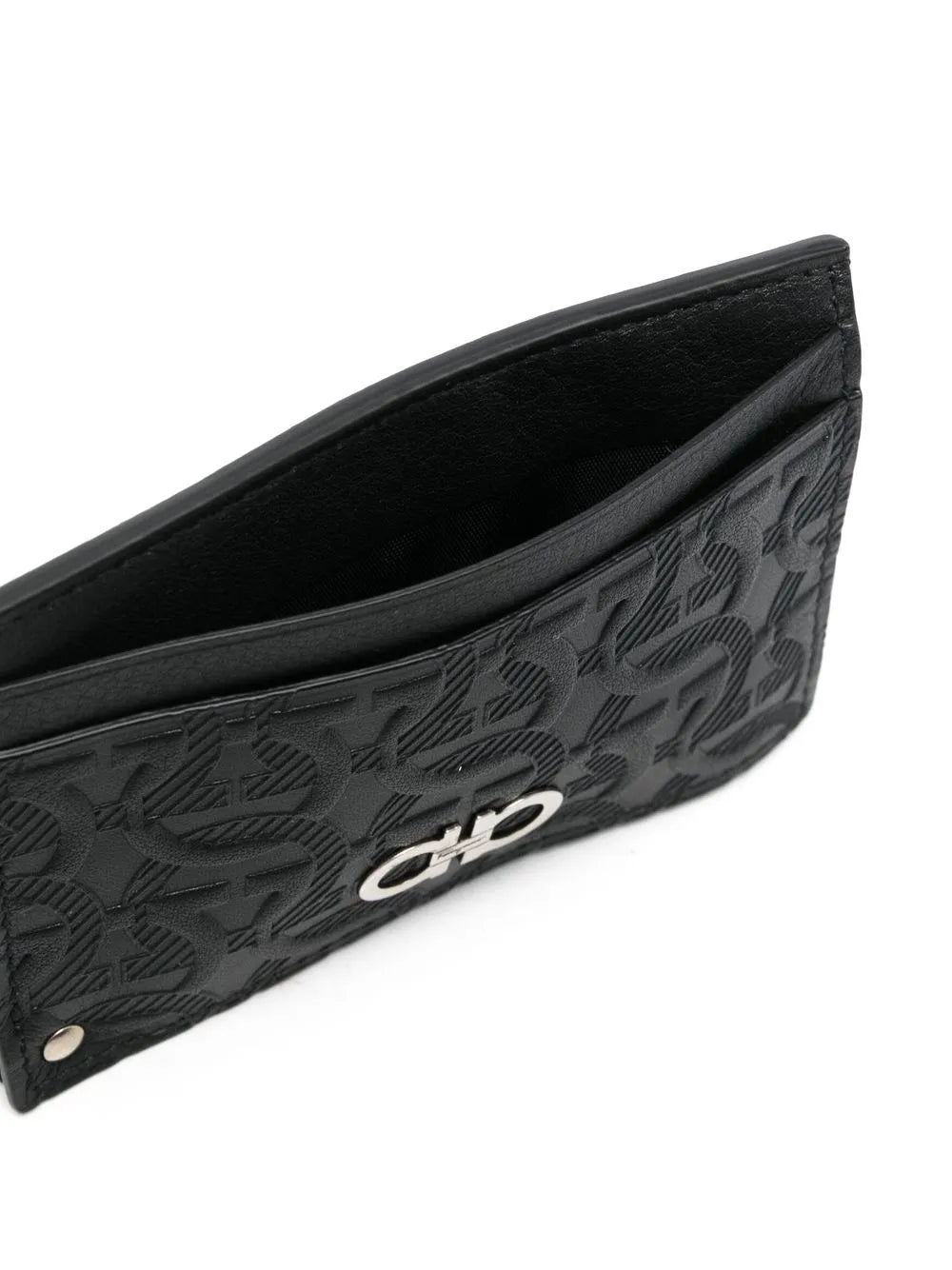 Ferragamo Logo-Debossed Leather Cardholder
