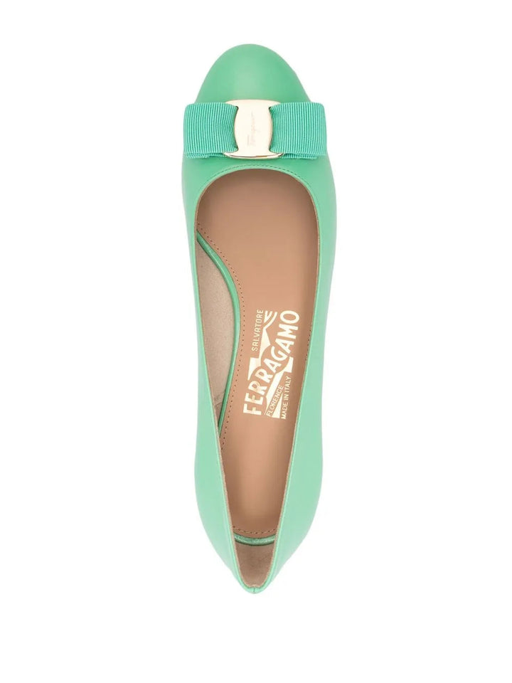 Ferragamo Vara Leather Pumps