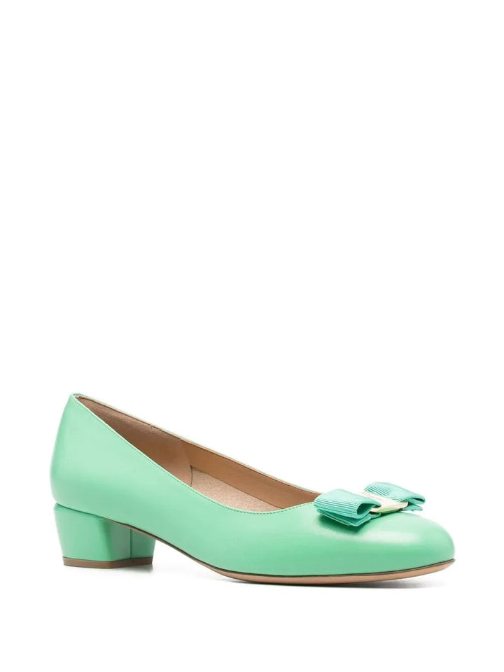 Ferragamo Vara Leather Pumps