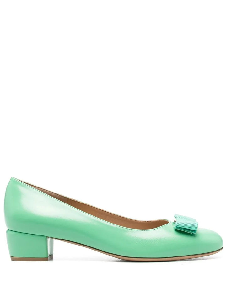 Ferragamo Vara Leather Pumps