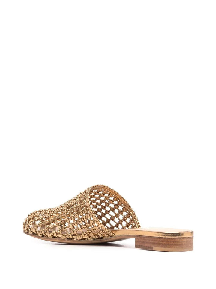 Ferragamo Ellas Knotted Leather Mules