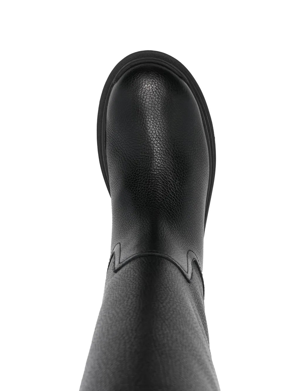 Ferragamo Vara Chain Knee-High Boots in BLACK