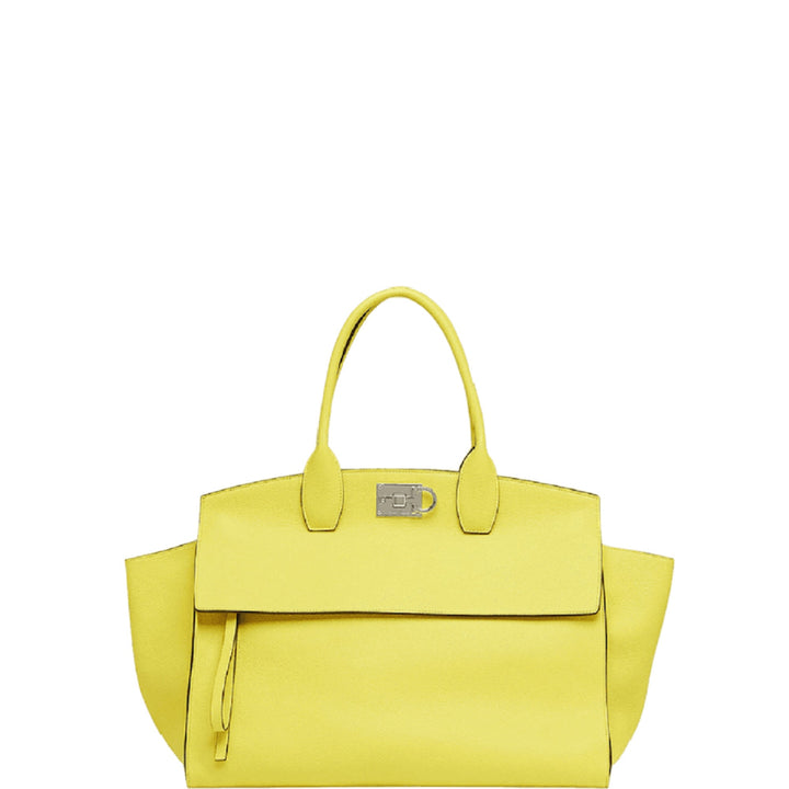 Salvatore Ferragamo - Bags - Ferragamo Studio Soft Shoulder Bag Yellow - 21 - 1615 - Ask Me Wear