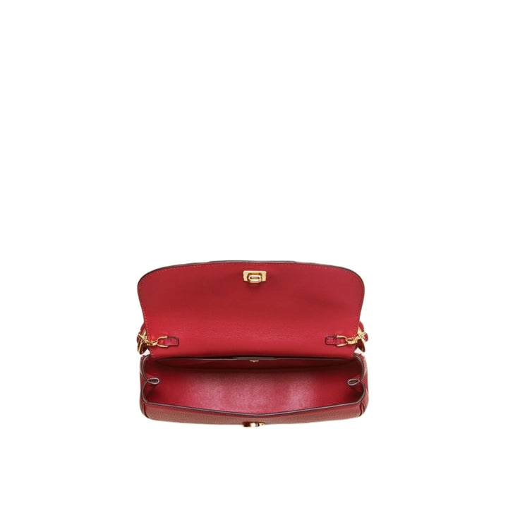 Bolso de hombro Glam de Ferragamo en color rojo