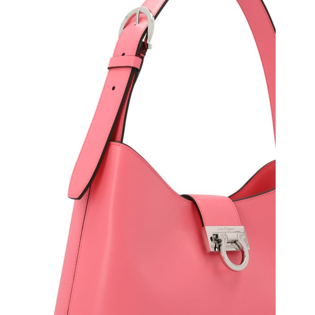 Ferragamo Trifolio Shoulder Bag Pink