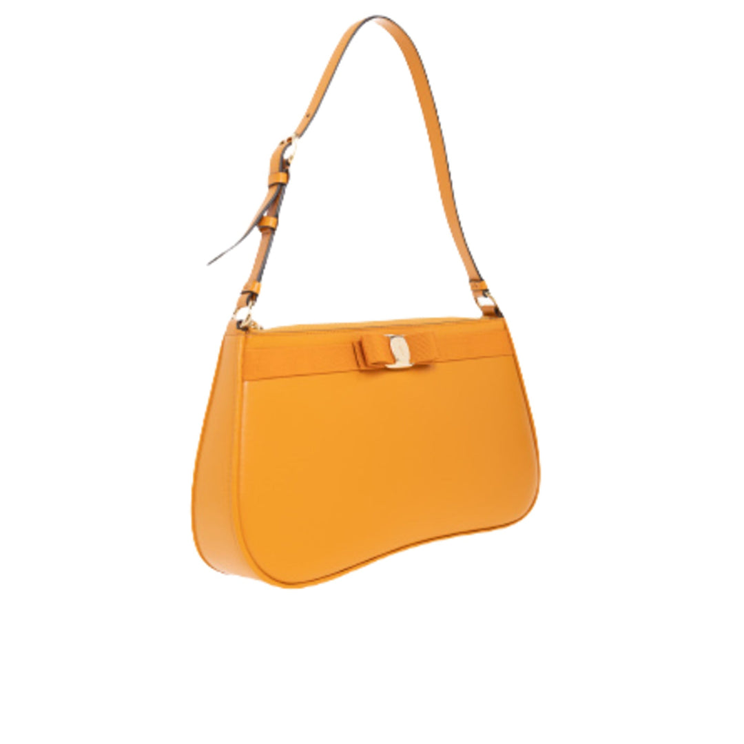 Salvatore Ferragamo - Bags - Ferragamo Vara Shoulder Bag Orange - 21 - 1984 0754577 - Ask Me Wear