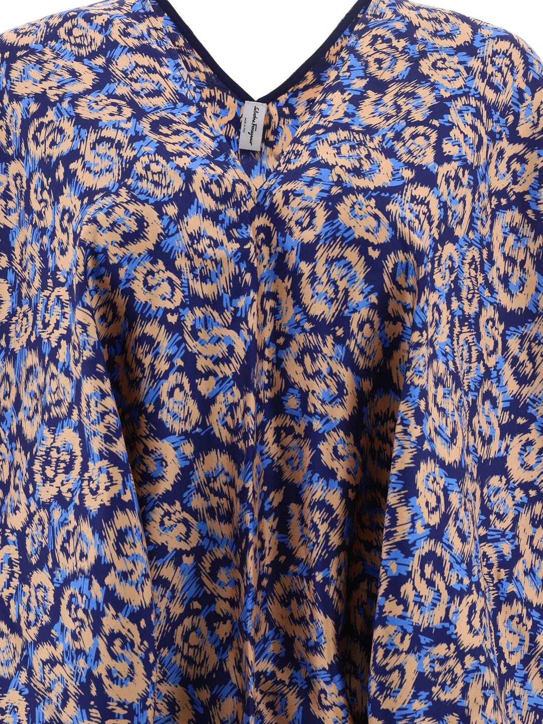 Ferragamo Sanim Poncho Blue