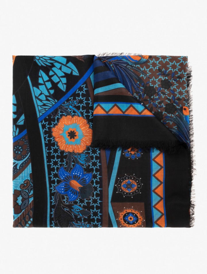 Ferragamo Sanim Poncho Blue