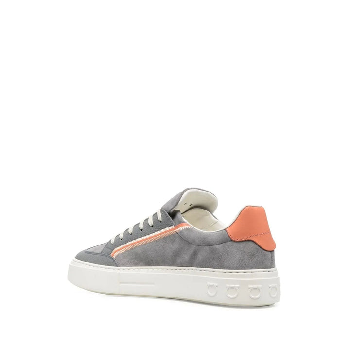 Ferragamo Suede Low-Top Sneakers