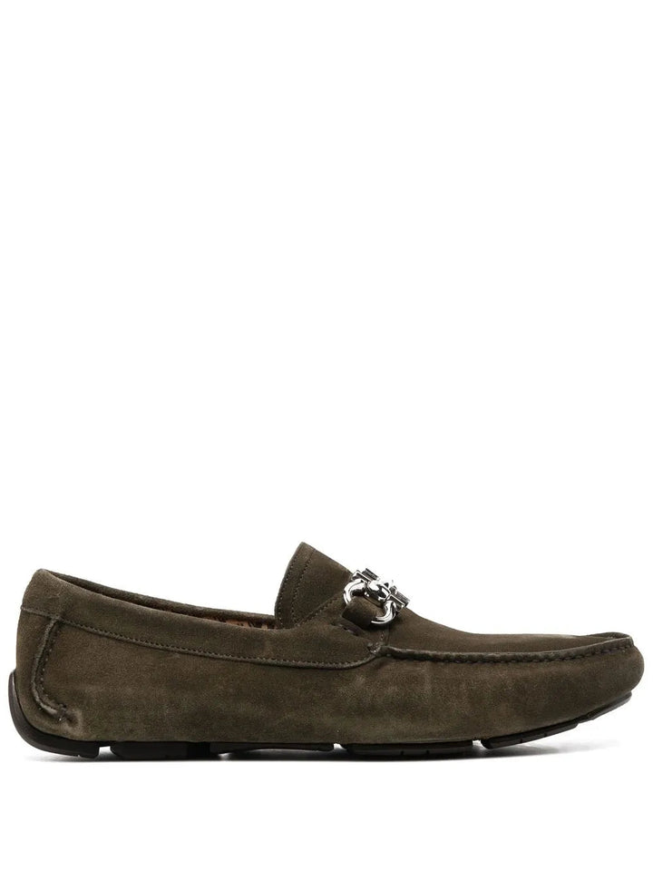 Ferragamo Ornament Driver in Brown