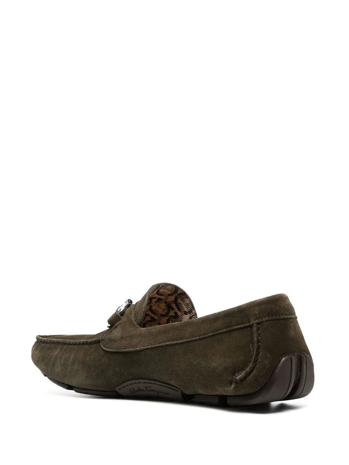 Ferragamo Ornament Driver in Brown