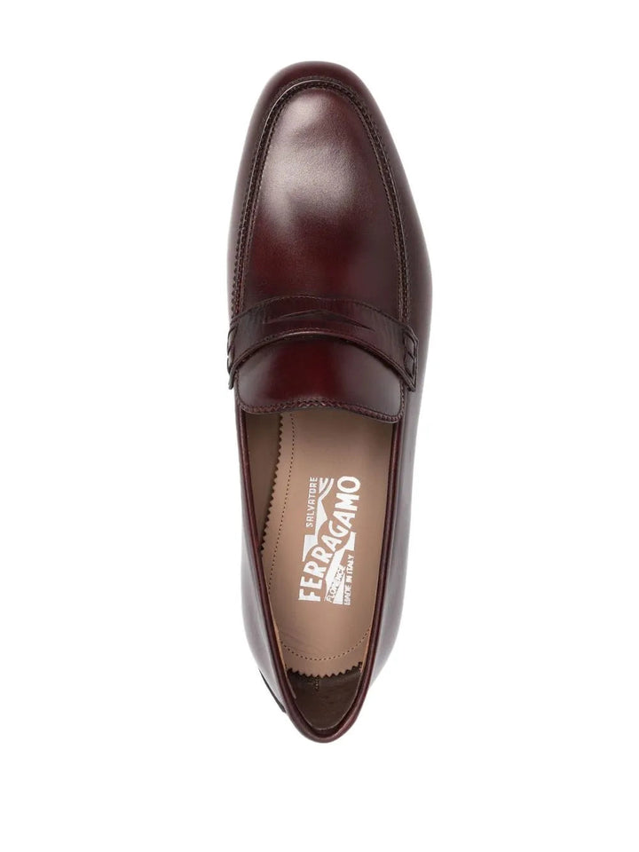 Ferragamo Slip-On Leather Loafers