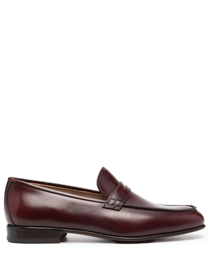 Ferragamo Slip-On Leather Loafers