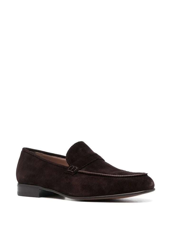 Ferragamo Suede Penny Loafers