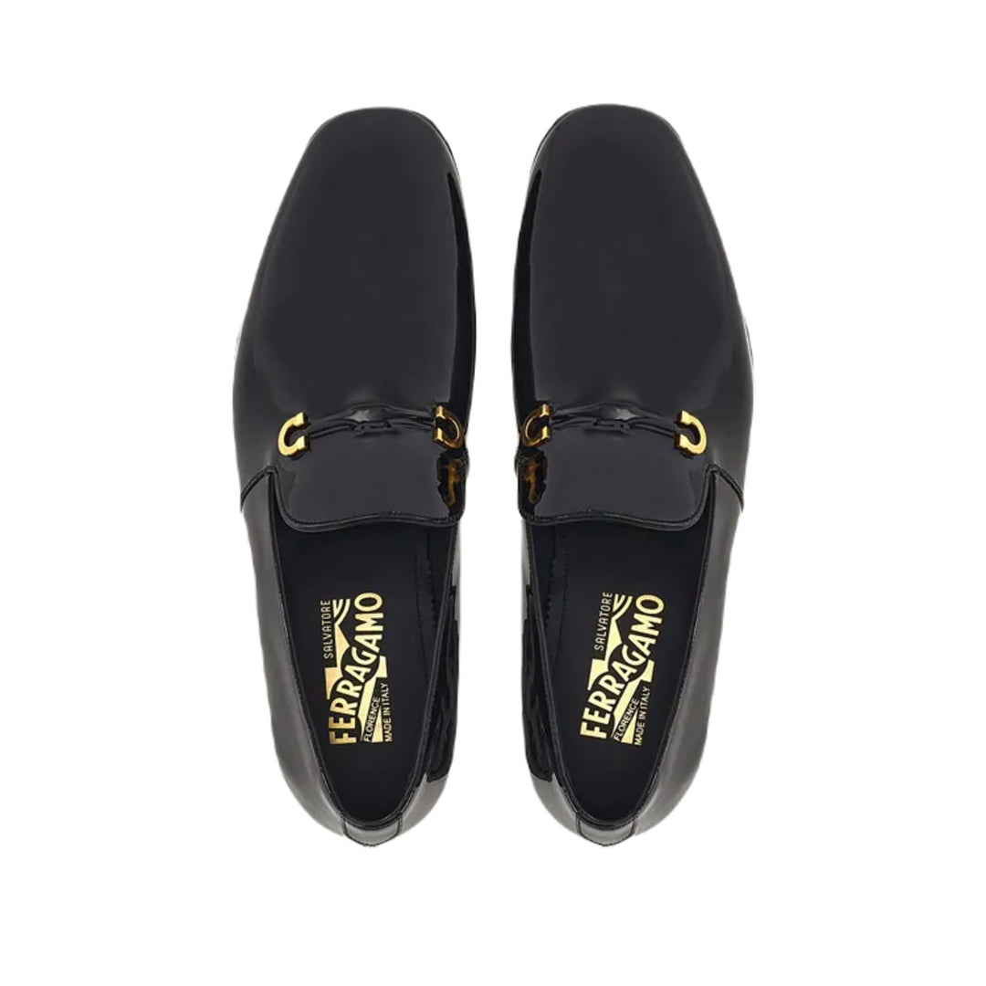 Mocasines negros para hombre Lyon de Ferragamo