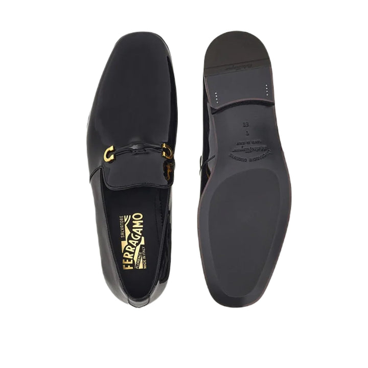 Mocasines negros para hombre Lyon de Ferragamo