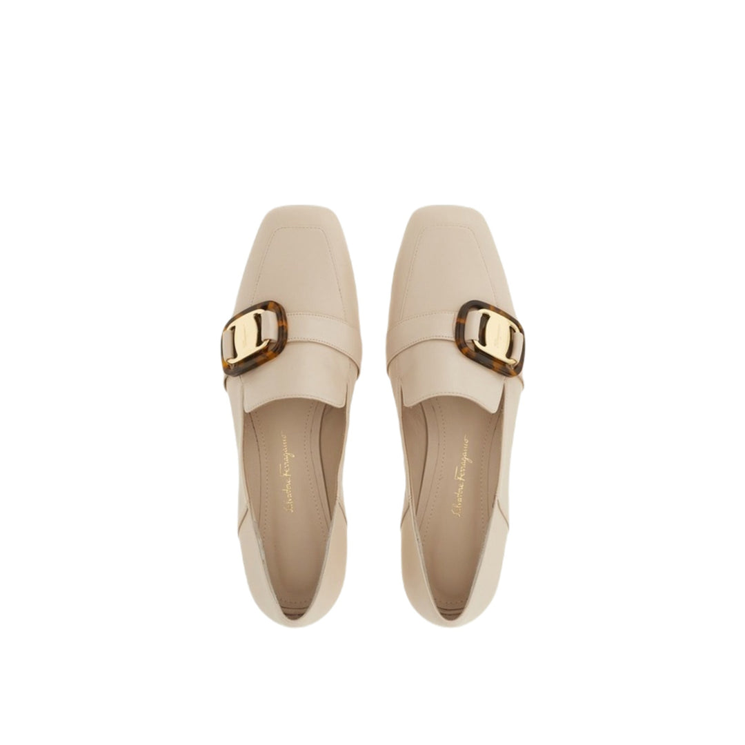 Mocasines blancos para mujer Wang 10 de Ferragamo