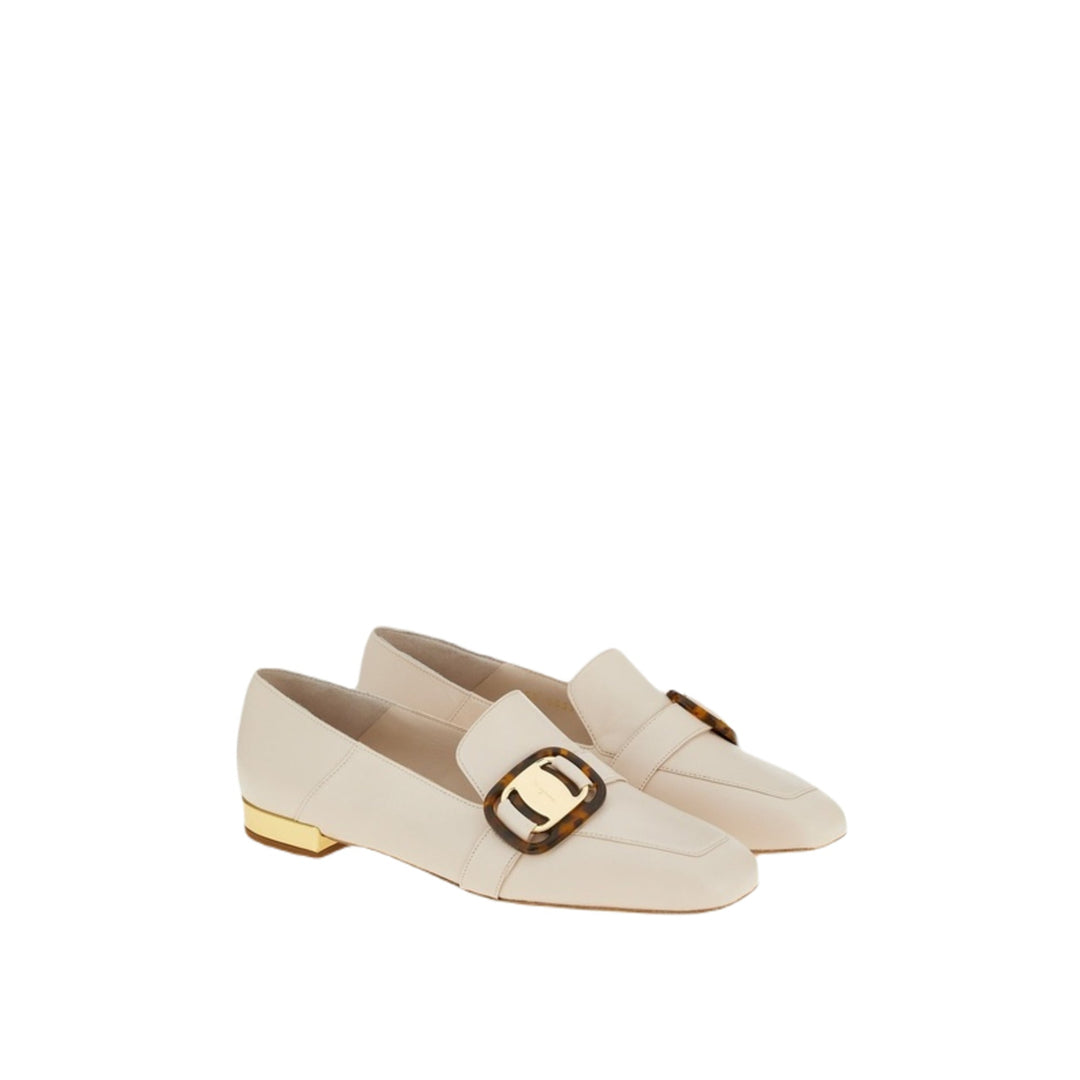 Mocasines blancos para mujer Wang 10 de Ferragamo