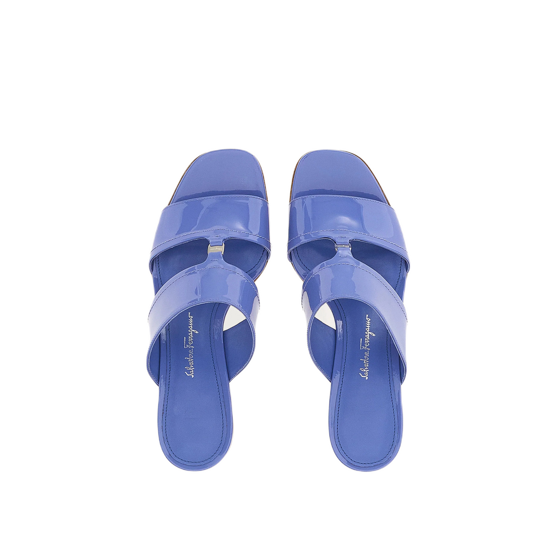 Sandalias de mujer Ferragamo Tot 55 Azul