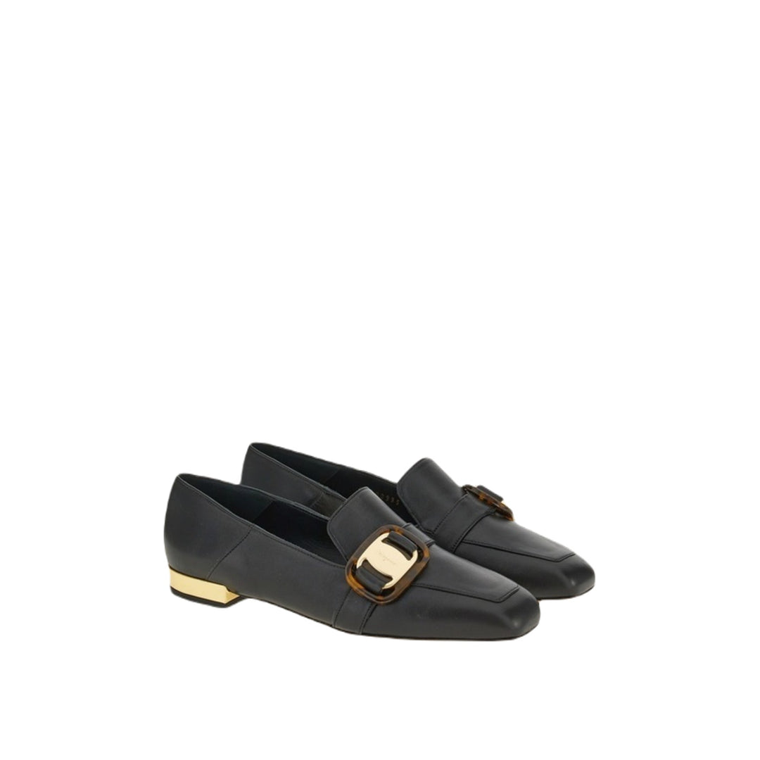 Ferragamo Wang 10 Women's Loafers Black