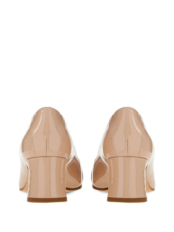 Ferragamo 50Mm Vara Chain Pumps