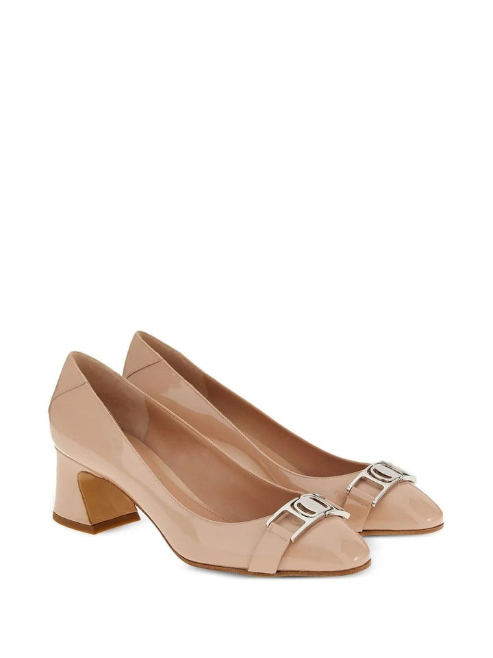 Ferragamo 50Mm Vara Chain Pumps