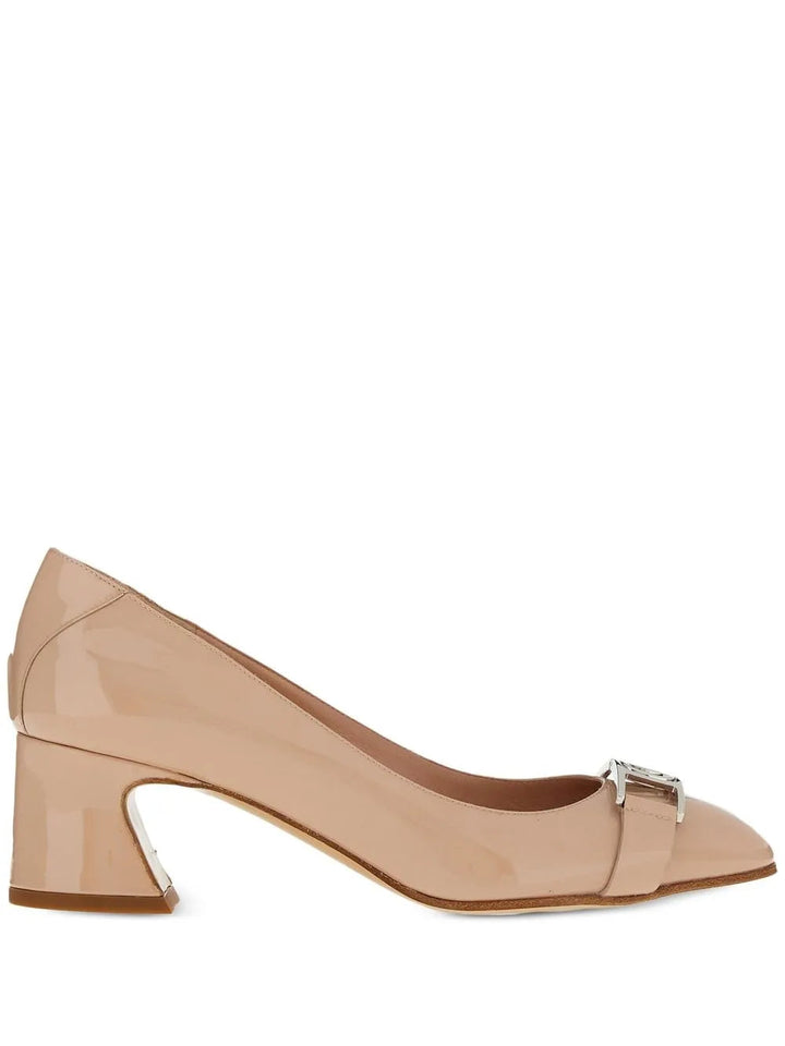 Ferragamo 50Mm Vara Chain Pumps