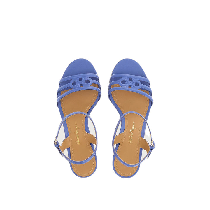 Sandalias de mujer Ferragamo Fieri 70 C marrón, azul