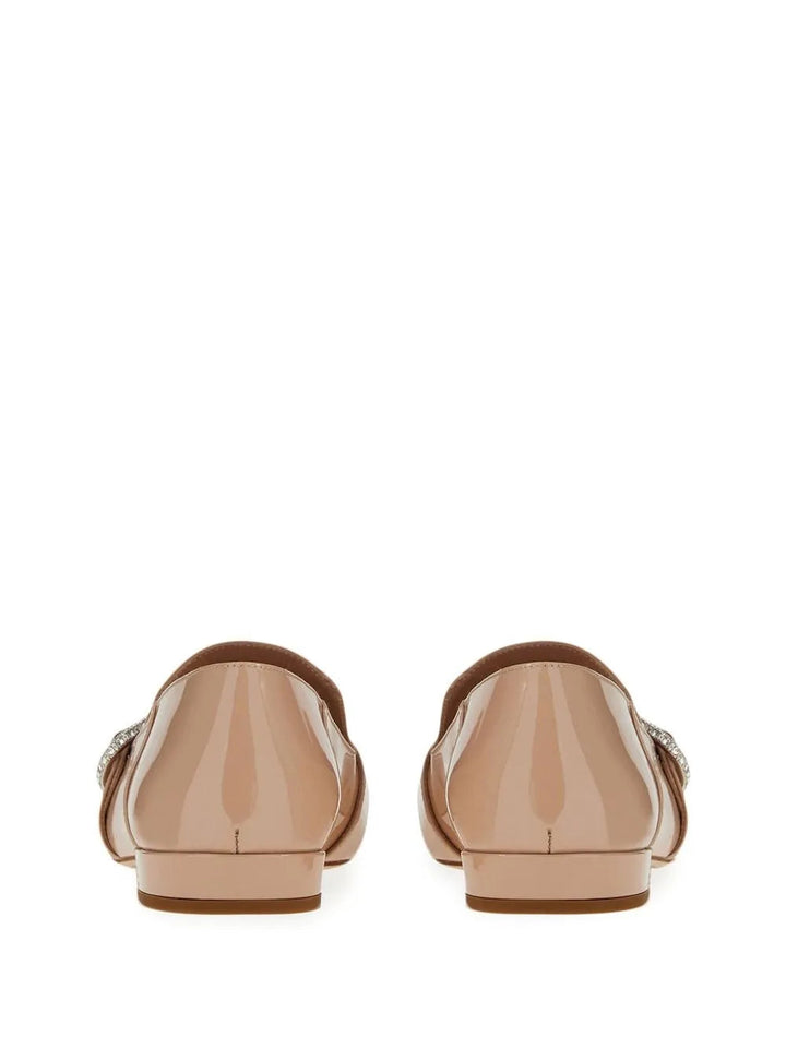 Ferragamo Vara Patent-Leather Chain-Loafers
