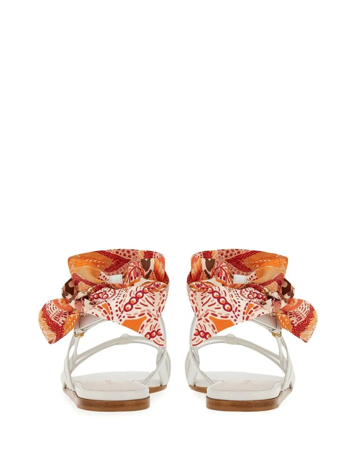 Ferragamo Vara Lace-Up Sandals
