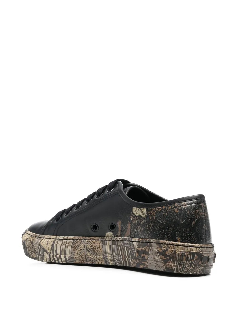 Ferragamo Borg Cubic Lace-Up Sneakers in BLACK