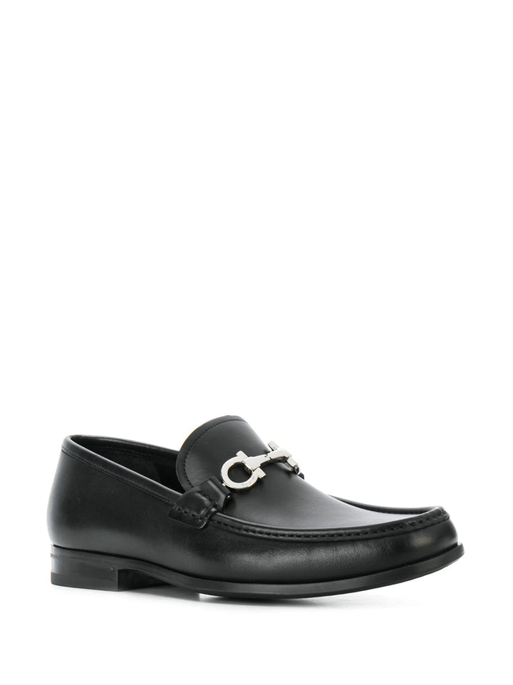 Ferragamo Rolo 15 Mocassin Shoes Black