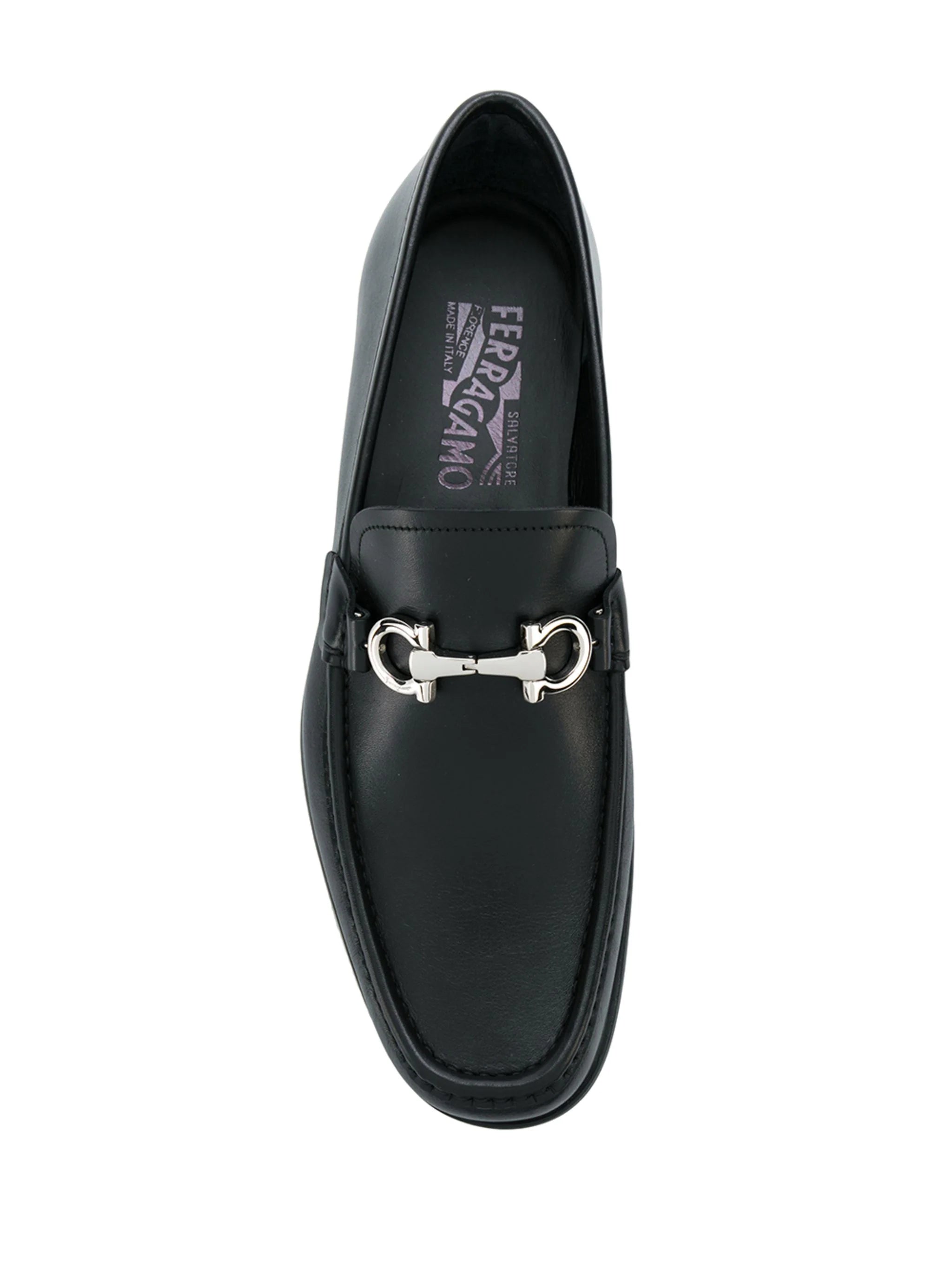 Ferragamo Rolo 15 Mocassin Shoes Black | Luxury Designer