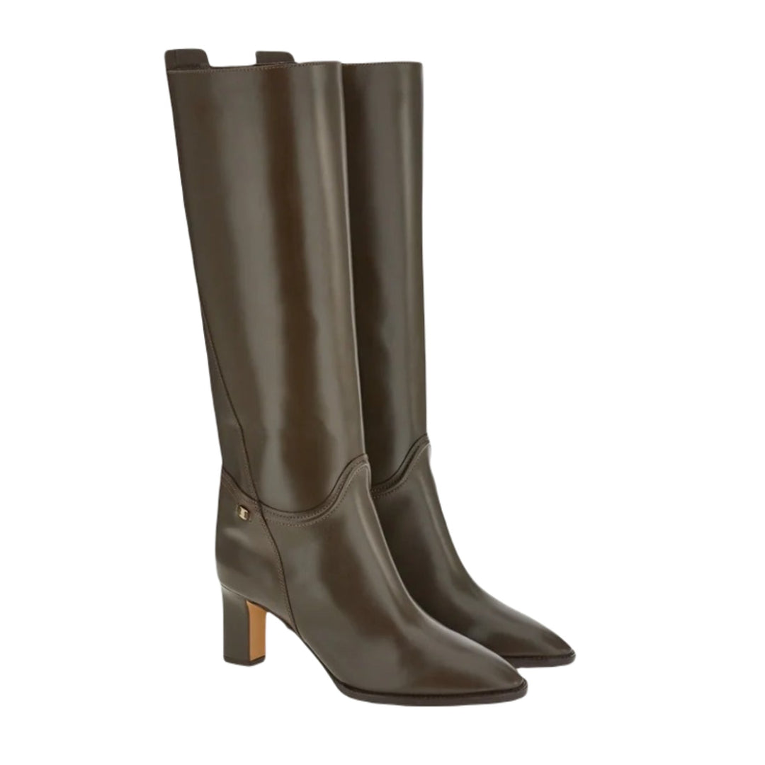 Botas de mujer Ferragamo Torris 70 en color verde