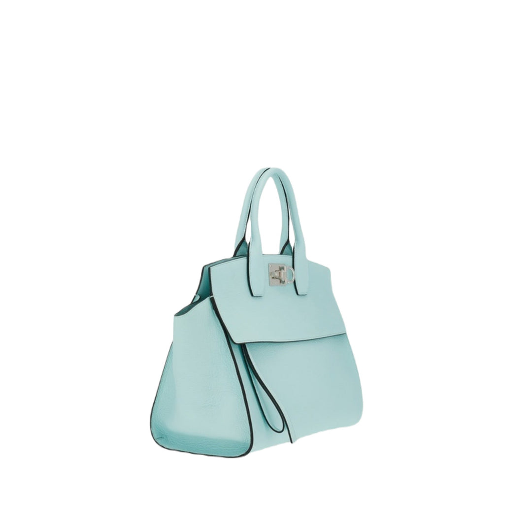 Ferragamo Studio Soft Shoulder Bag Blue