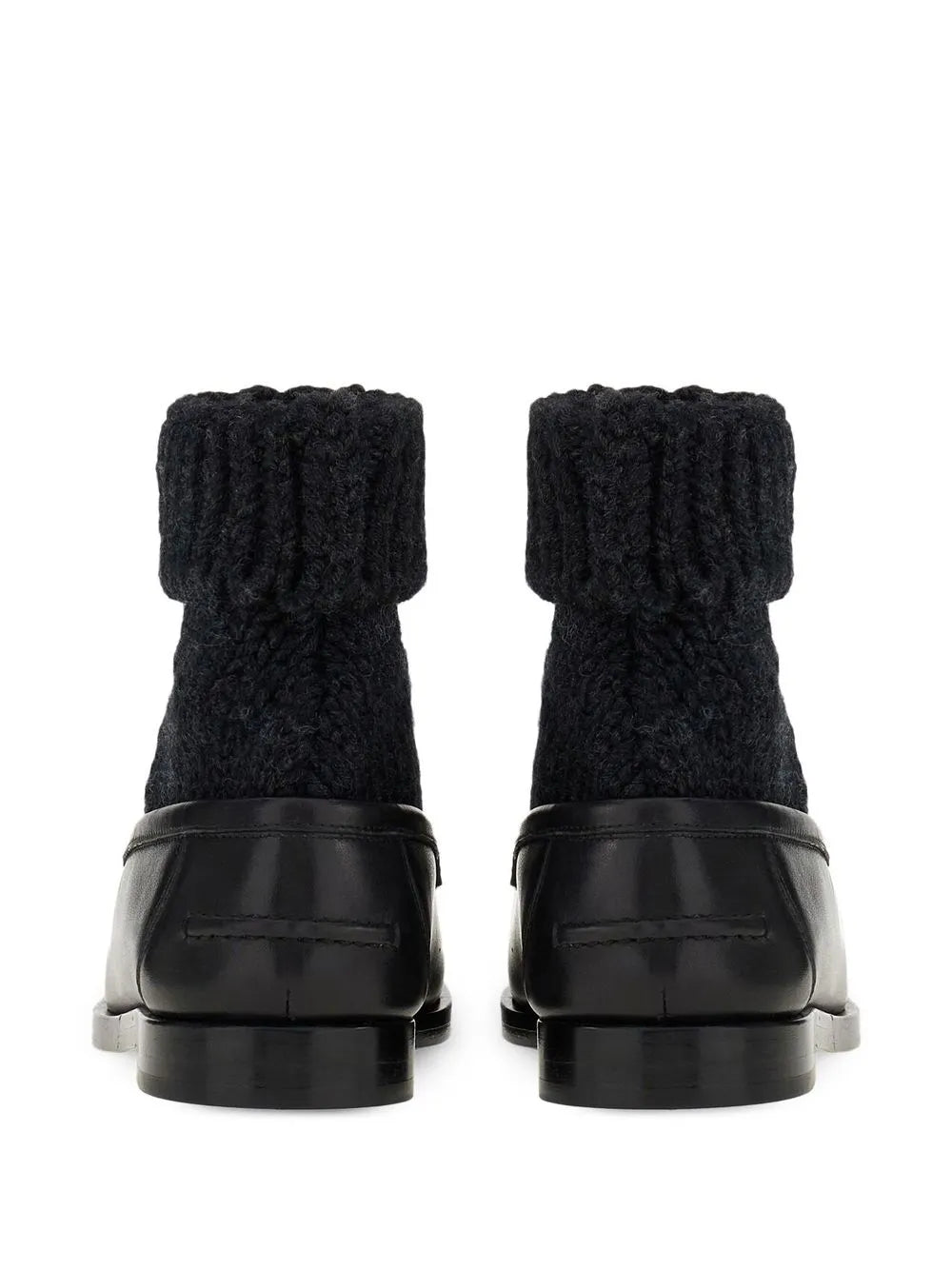 Ferragamo Vara Bow Sock-Ankle Loafers