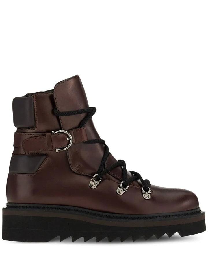 Ferragamo Elimo Lace-Up Boots