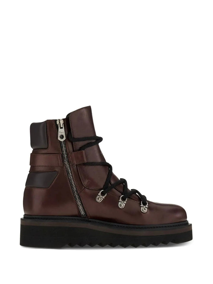 Ferragamo Elimo Lace-Up Boots