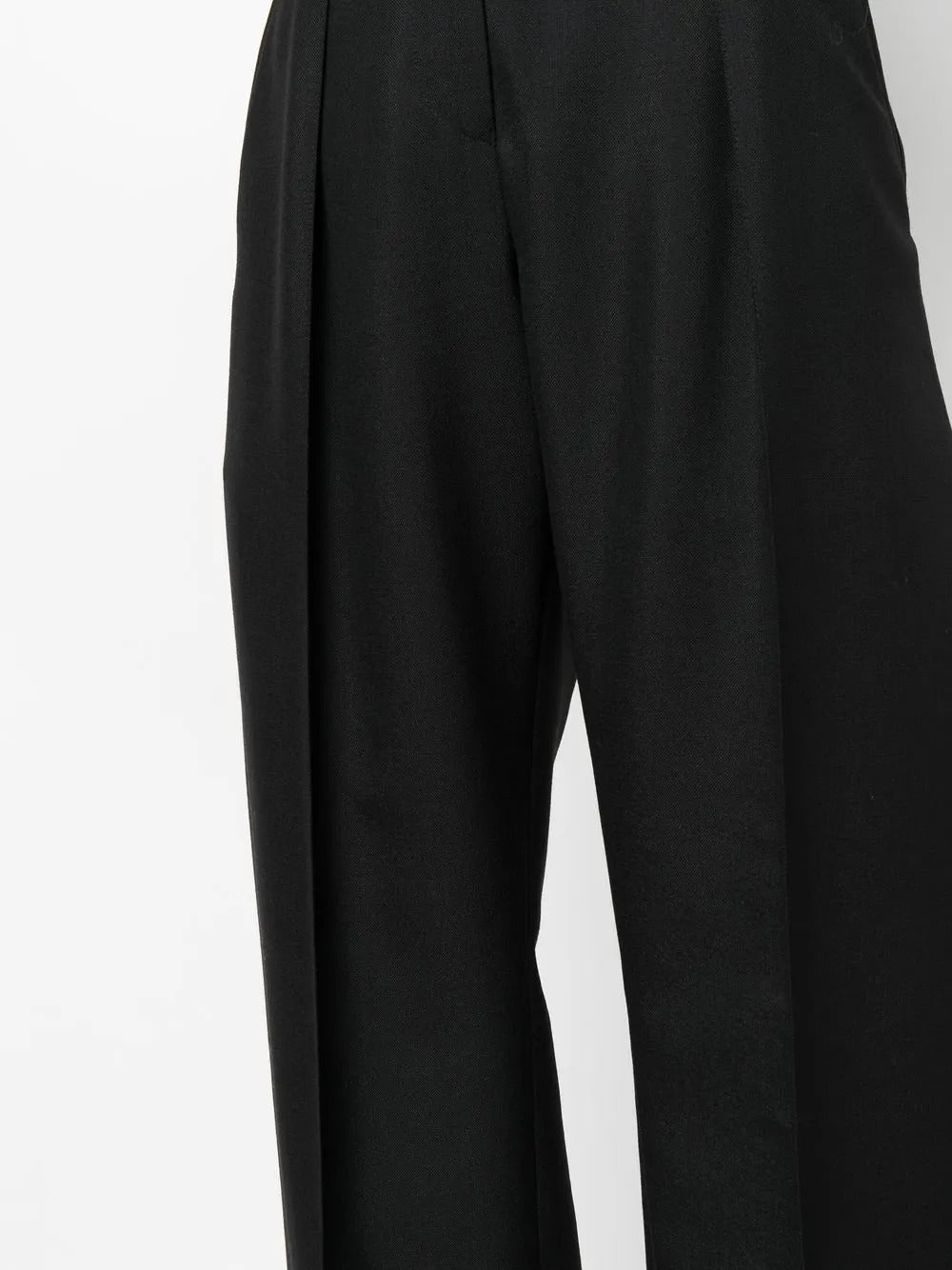 Ferragamo High-waisted Wide-leg Trousers Black