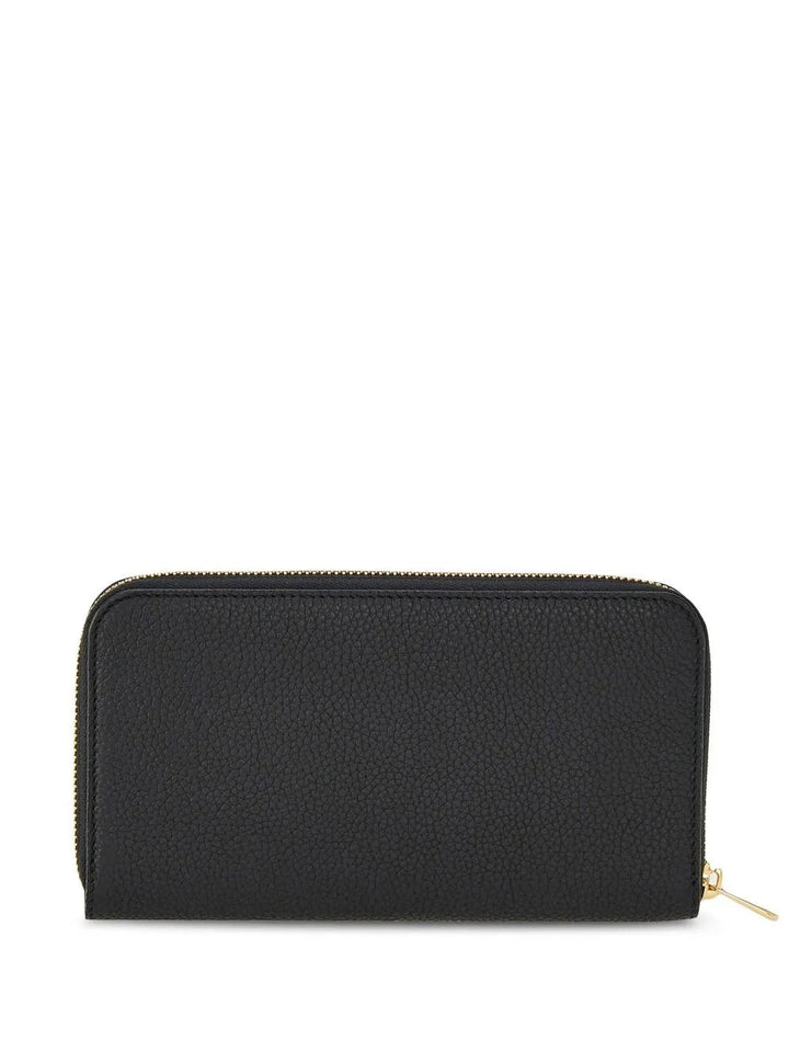 Ferragamo Gancini-Plaque Zip-Up Wallet